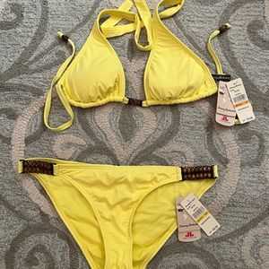 Tommy Bahama, triangle top with wood bead detail